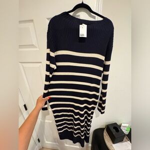 H&M maternity knit striped dress